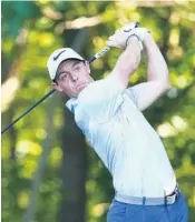  ?? MADDIE MEYER/GETTY IMAGES ?? Rory McIlroy, playing for the first time at TPC River Highlands and teeing off on the 12th, had a 67.