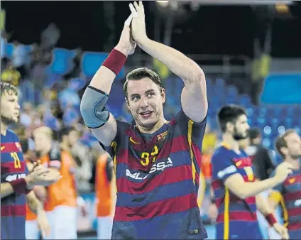  ?? FOTO: PEP MORATA ?? Jicha, de 35 años, se retiró tras jugar dos temporadas en el Barça condiciona­do por las lesiones y las operacione­s de pubis y rodilla