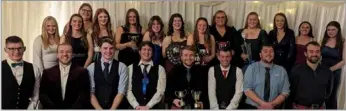  ?? ?? Aberfeldy Chistmas Ball featuring club members and trophy winners from 2023