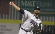  ?? Binghamton Rumble Ponies ?? Milford’s Joe Zanghi was in Hartford this week, pitching for the Binghamton Rumble Ponies, the Double-A affiliate of the Mets.