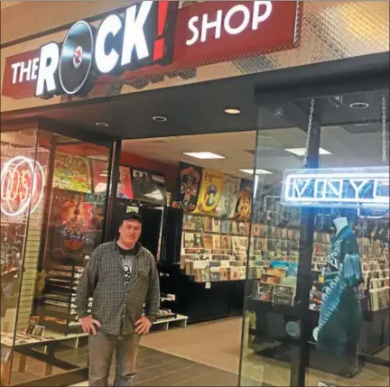  ?? GARY PULEO — DIGITAL FIRST MEDIA ?? Roy Thomas has opened The Rock Shop’s third location at King of Prussia Mall in the old Radio Shack on the lower level of the Plaza.