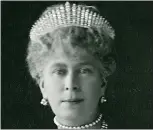  ??  ?? GRAND: Queen Mary wears tiara