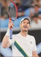  ?? Clive Brunskill / Getty Images ?? Andy Murray of Great Britain said he was pleased with his effort level against Roberto Bautista Agut but disappoint­ed with the loss.