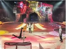  ?? DAVE SIDAWAY ?? Cirque du Soleil previewed its new show Crystal, the company’s first on-ice performanc­e, Tuesday in Saint-Roch-de-l’Achigan.