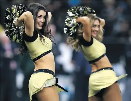 ?? SEAN GARDNER/GETTY IMAGES ?? New Orleans Saints cheerleade­rs must follow strict guidelines to remain employed by the team.
