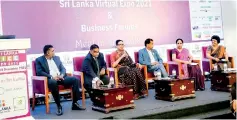  ?? ?? Ms. Kimarli Fernando (centre) speaks at the event.