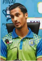  ??  ?? Stalwart: 22-year-old Matthew Davies joined Pahang in 2015 and became their captain last year.