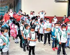  ?? FOTO: EL HERALDO ?? En la Escuela Manuel Bonilla de Belén Gualcho los alumnos acuden a las aulas tres veces a la semana.