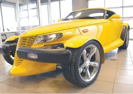  ??  ?? The 2000 Plymouth Prowler the Moose Jaw Shriners are auctioning off as part of their 2021 raffle will lead the MOMendum Cruise.