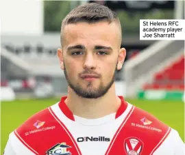  ??  ?? St Helens RFC academy player Joe Sharratt