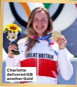  ??  ?? Charlotte delivered GB another Gold