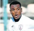  ??  ?? Harris Tchilimbou scored a brace for Free State Stars against Kaizer Chiefs.