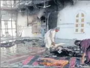  ?? TWITTER.COM/MSSIRSA ?? ■ The fire damaged the main hall of the gurdwara.