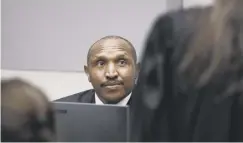  ??  ?? 0 Bosco Ntaganda in court in The Hague yesterday