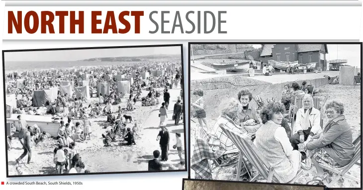  ??  ?? A crowded South Beach, South Shields, 1950s