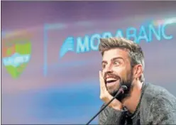  ?? ?? Gerard Piqué, en una comparecen­cia con el Andorra.