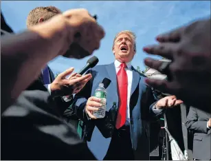  ?? AP FILE ?? President Donald Trump speaks to reporters at the White House, Friday, June 15, in Washington.