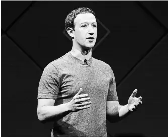  ?? JIM WILSON
NEW YORK TIMES ?? Mark Zuckerberg is scheduled to testify before the U.S. Congress this week.