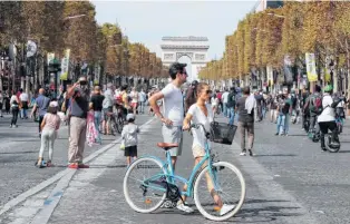  ?? REUTERS ?? El tráfico automovilí­stico dentro de París cayó un 6% entre 2017 y 2018.