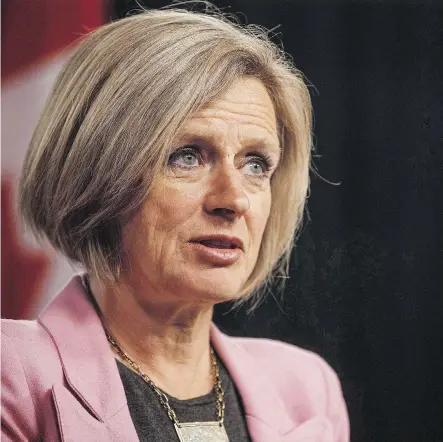  ?? JASON FRANSON/THE CANADIAN PRESS/FILES ?? Premier Rachel Notley’s criticism of federal NDP Leader Jagmeet Singh Friday was intended to create space between her and the federal party, writes Graham Thomson.