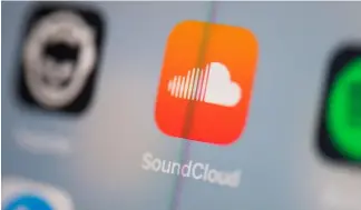  ?? ?? The German app SoundCloud is one of the world's largest music streaming platforms.