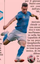  ?? EPA ?? Sotto Andrea Pinamonti, 19 anni, attaccante dell’Inter