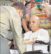  ?? AFP ?? Vishwa Hindu Parishad chief Pravin Togadia in Gujarat, Tuesday.