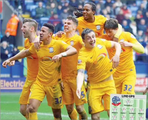  ?? PICTURES: Pete Burns/Pro Sport ?? HEY PRESTO: Jordan Hugill equalises for Preston