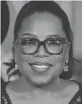  ??  ?? Oprah Winfrey