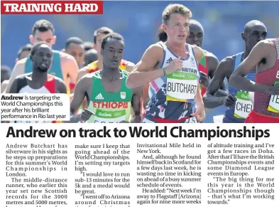  ??  ?? Andrew Is targeting the World Championsh­ips this year after his brilliant performanc­e in Rio last year
