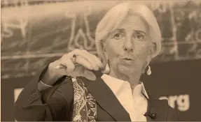  ??  ?? Christine Lagarde, titular del Fondo Monetario Internacio­nal, dijo estar consciente de la “mala imagen” que tiene el FMI en Argentina debido a lo sucedido hace 15 años.