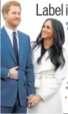  ?? REUTERS ?? Meghan Markle and Prince Harry at the Kensington Palace in London.