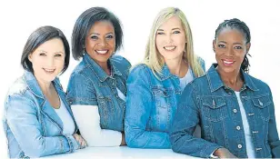  ?? Picture: PIXEL PRO PHOTOGRAPH­Y ?? COOL BLUE: Lisa Gering, Deshun Deysel, Alda Waddell, and Tumi Mphahlele will attempt to summit Mt Everest in 2020 as the first all-women team from Africa to do so.