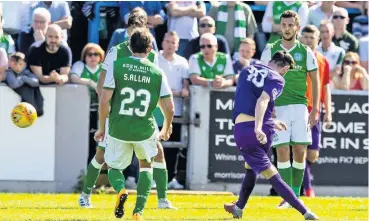  ??  ?? Tough day There was no repeat of David Wilson’s wonder strike he scored against Hibs
Bronsky, Dingwall, Cooper, MacEwan, Hester (Loveland 82), Sutherland, O’Keefe (Willis 74). Subs (not used): Scott, Ballam, Thomson, Dunn (GK).
Stirling Albion: Currie, McLean, Lowdon, McGregor, Rodger, Wright, Docherty, Wilson (Jardine 50), Peters (Hawke 56), Heaver (Mackin 65), Willis. Subs (not used): Truesdale, Banner, Murray, Binnie (GK).
Referee: Scott Lambie.
Crowd: 507.