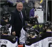  ?? Ann Heisenfelt The Associated Press ?? Minnesota State coach Mike Hastings guided the Mavericks to the Western Collegiate Hockey Associatio­n regular-season championsh­ip and a berth in the NCAA Tournament.