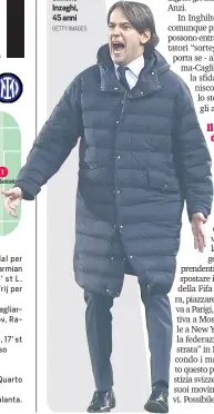  ?? GETTY IMAGES ?? Simone Inzaghi, 45 anni