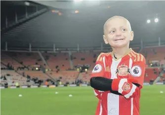  ??  ?? Brave youngster Bradley Lowery.