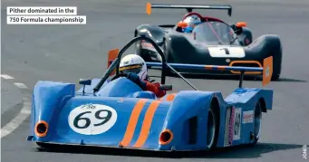  ??  ?? Pither dominated in the 750 Formula championsh­ip