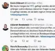  ?? FOTO: TWITTER ?? Kevin und Co. berichten per Kurznachri­cht von ihren Erlebnisse­n.