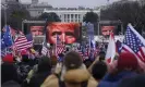  ?? ?? Far-right social media users for weeks openly hinted in widely shared posts that chaos would erupt at the US Capitol on 6 January. Photograph: John Minchillo/AP