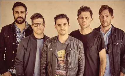  ?? UNIVERSAL CANADA ?? Arkells: From left Nick Dika (bass), Anthony Carone (keyboards), Mike DeAngelis (guitar), Max Kerman (lead vocals, guitar), and Tim Oxford (drums).