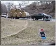  ?? JEN SAMUEL — MEDIANEWS GROUP ?? A truck heads south on Newark Road at the intersecti­on of Baltimore Pike in the Toughkenam­on section of New Garden Township, on Friday.