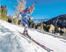  ?? Je zatím z Čechů nejlepší FOTO ČESKÝ BIATLON – PETR SLAVÍK ?? Michal Krčmář