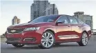  ?? GENERAL MOTORS ?? The Impala will be one of three Chevy models discontinu­ed.