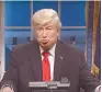  ??  ?? Mofa. Alec Baldwin en “Saturday Night Live”.