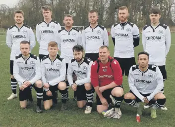  ??  ?? The PDFL Rep team before the game in Dorset