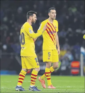  ?? Foto: morata ?? Busquets y Messi podrían reencontra­rse en el Inter de miami la próxima temporada