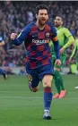  ?? — AFP ?? IN-FoRM: Lionel Messi has scored seven quadruples in his career.