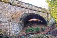  ?? ROBERT MATLEY. ?? Rudgate Road Bridge before: The site of Newton Kyme station, immediatel­y north of Rudgate Road bridge, had already been infilled, but the stone-arched structure served as a reminder of the former Wetherby-Tadcaster railway.