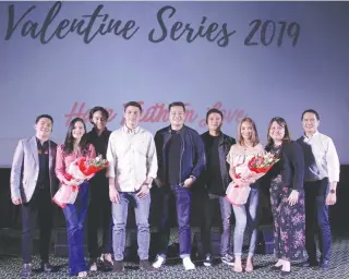  ??  ?? The cast of this year’s Kwentong Jollibee videos for Valentine’s Day